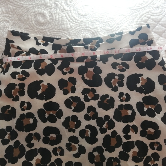 NWOT Ann Taylor Petite Cheetah Skirt (0P) 🐆🌴 - Picture 4 of 7